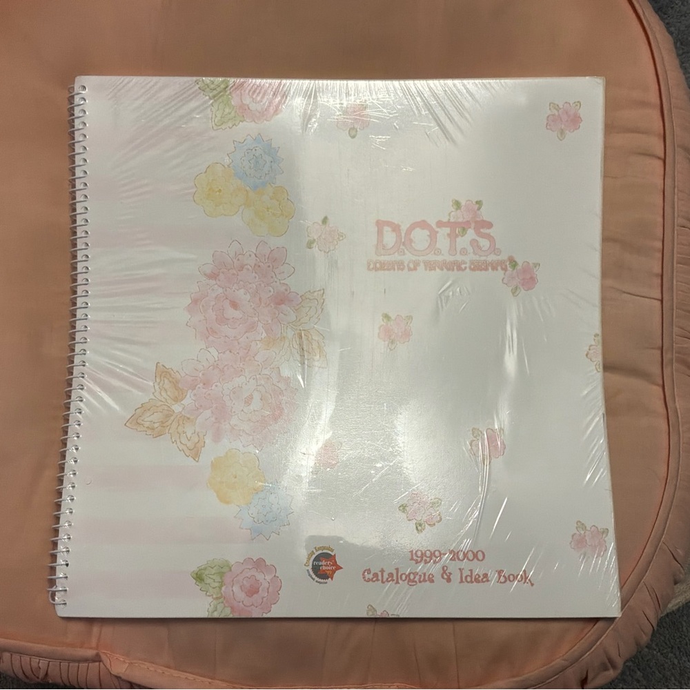 D.O.T.S- Floral Design Spiral Notebook for scrapbooking